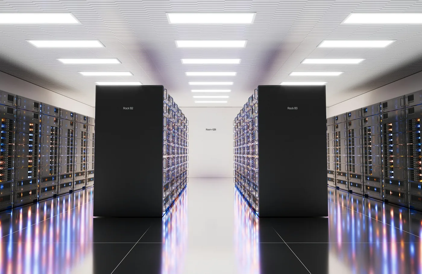 Secure data centre racks for private AI infrastructure, local compute and resilient hosting.