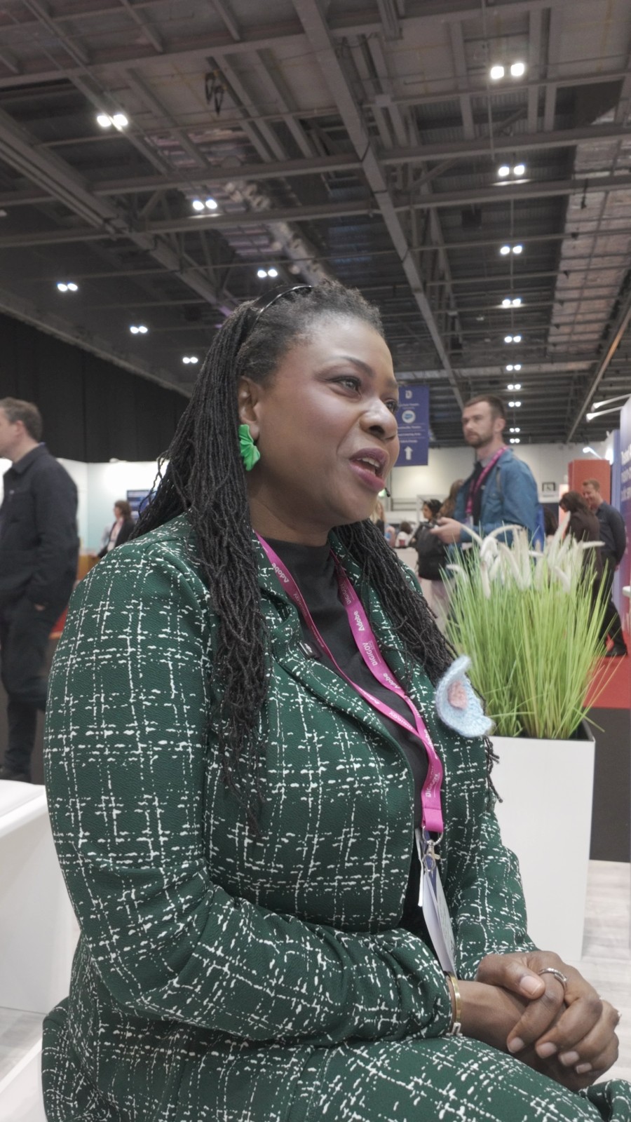 Bola Soko speaking during her HIKOMORE interview at DigiGov