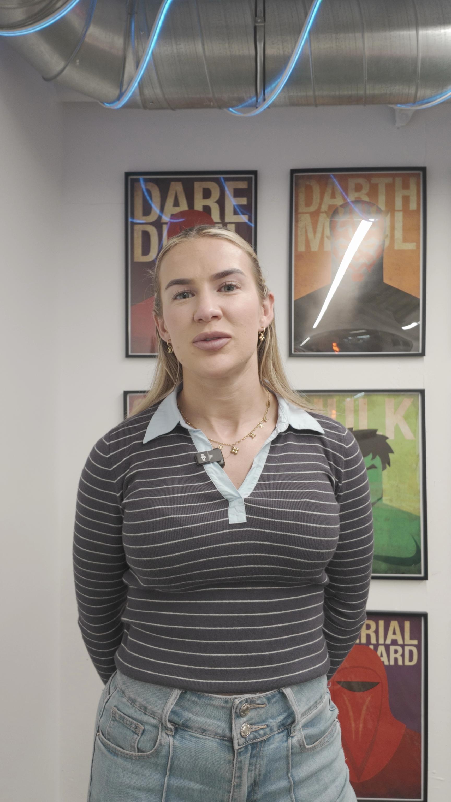 Daisy Perryer of Wave Group during her interview at Wave in London