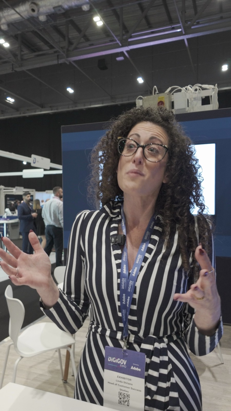 Linda Striano speaking during her HIKOMORE interview at DigiGov